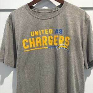 Los Angeles‎ Chargers T-shirt Men XL Grey Nike Dri Fit United As Chargers